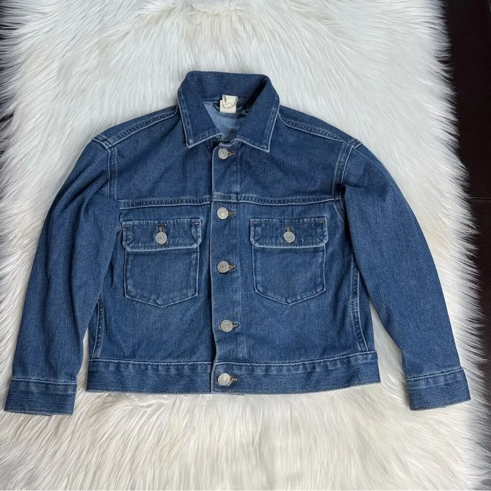 Uniqlo Kids Blue Soft Denim Jersey Jacket